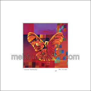 10"x10" Art Matted Print《Butterfly》