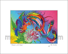 Load image into Gallery viewer, 10&quot;x8&quot; Art Matted Print《Phoenix with Peony》