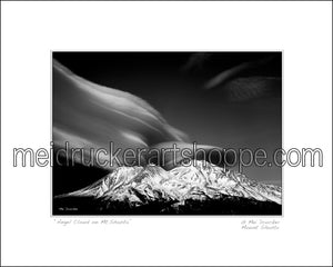 10"x8" Photography Matted Print《Angel Cloud on Mt.Shasta》
