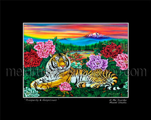 10"x8" Art Matted Print 《Prosperity & Auspicious》