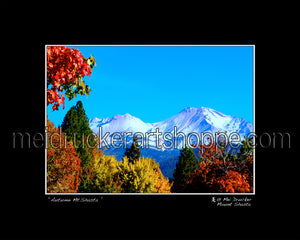 10"x8" Photography Matted Print《Autumn Mt.Shasta》