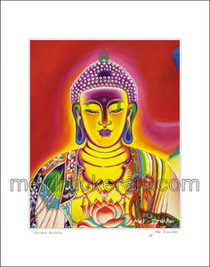 11"x14" Art Matted Print《Golden Buddha》