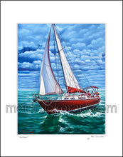 Load image into Gallery viewer, 16&quot;x20&quot; Art Matted Print《Sailboat》