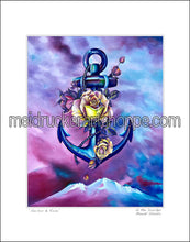 Load image into Gallery viewer, 11&quot;x14&quot; Art Matted Print《Anchor &amp; Rose》