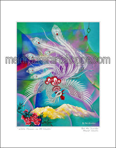11"x14" Art Matted Print《White Phoenix on Mt.Shasta》