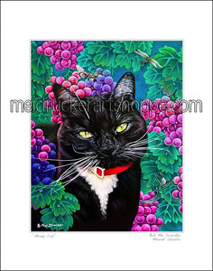11"x14" Art Matted Print《Mindy Cat》