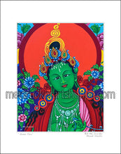 Load image into Gallery viewer, 11&quot;x14&quot; Art Matted Print《Green Tara》