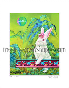 16"x20" Art Matted Print《Jade Rabbit》