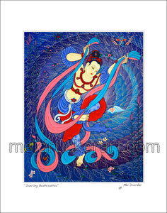 11"x14" Art Matted Print《Dancing Bodhisattva》