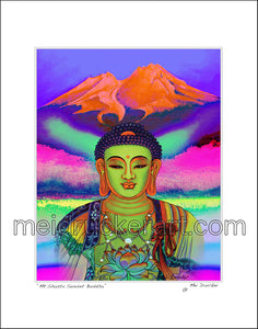 16"x20" Art Matted Print《Mt.Shasta Rainbow Buddha》