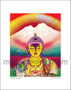 11"x14" Art Matted Print《Mt.Shasta Golden Buddha》