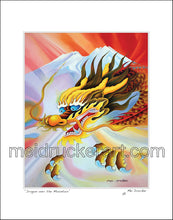 Load image into Gallery viewer, 11&quot;x14&quot; Art Matted Print《Dragon over the Mt.Shasta》