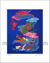 Load image into Gallery viewer, 16&quot;x20&quot; Art Matted Print《Fireball Dragon》