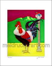 Load image into Gallery viewer, 11&quot;x14&quot; Art Matted Print《Rooster》