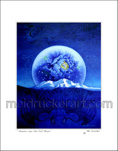 Load image into Gallery viewer, 11&quot;x14&quot; Art Matted Print《Phoenix over the Full Moon Mt.Shasta》