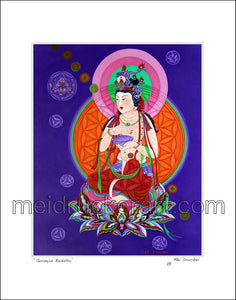 16"x20"  Art Matted Print《Guanyin Buddha》