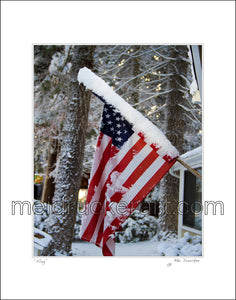 16"x20" Art Matted Print《Flag》
