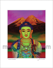 Load image into Gallery viewer, 16&quot;x20&quot; Art Matted Print《Mt.Shasta Sunset Buddha》