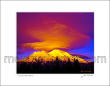 Load image into Gallery viewer, 20"x16" Art Matted Print《Sunset Mt.Shasta》