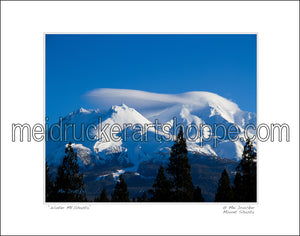 20"x16" Photography Matted Print《Winter Mt.Shasta》