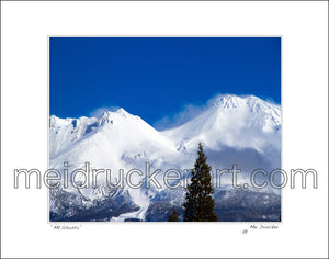 20"x16" Art Matted Print《Mt.Shasta》