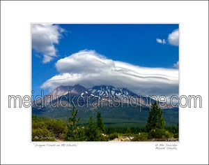 20"x16" Photography Matted Print《Dragon Cloud on Mt.Shasta》