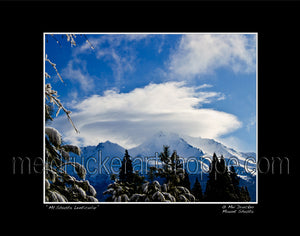 20"x16" Photography Matted Print《Mt.Shasta Lenticular Cloud》