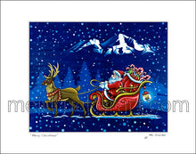 Load image into Gallery viewer, 14&quot;x11&quot; Art Matted Print《Merry Christmas》