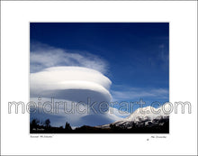 Load image into Gallery viewer, 20&quot;x16&quot; Art Matted Print《A Big Lenticular Clouds on the Mt.Shasta》