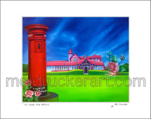 Load image into Gallery viewer, 20&quot;x16&quot; Art Matted Print《Sri Lanka Pink Post Office》