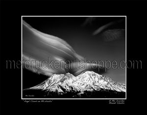 20"x16" Photography Matted Print《Angel Cloud on the Mt.Shasta》