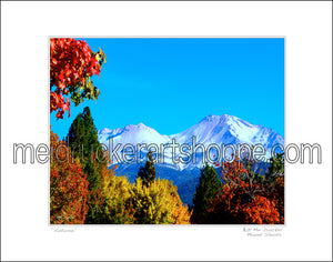 20"x16" Photography Matted Print《Autumn Mt.Shasta》