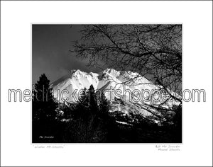 14"x11" Photography Matted Print《Winter Mt.Shasta》