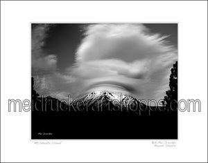 14"x11" Photography Matted Print《Mt.Shasta Cloud》