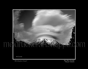 14"x11" Photography Matted Print《Mt.Shasta Cloud》