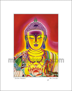8"x10" Art Matted Print《Golden Buddha》