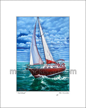 Load image into Gallery viewer, 8&quot;x10&quot; Art Matted Print《Sailboat》