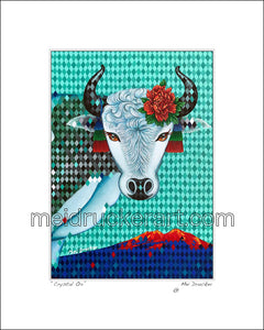 8"x10" Art Matted Print《Crystal Ox》