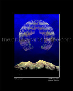 8"x10" Art Matted Print《Blessings》