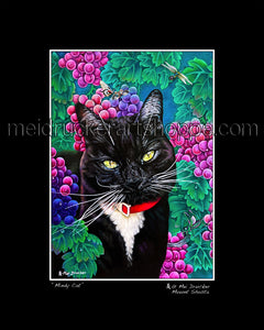 8"x10" Art Matted Print《Mindy Cat》