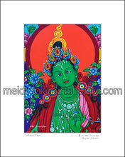 Load image into Gallery viewer, 8&quot;x10&quot; Art Matted Print《Green Tara》