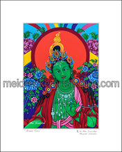 Load image into Gallery viewer, 8&quot;x10&quot; Art Matted Print《Green Tara》