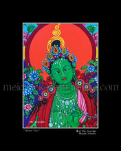 Load image into Gallery viewer, 8&quot;x10&quot; Art Matted Print《Green Tara》