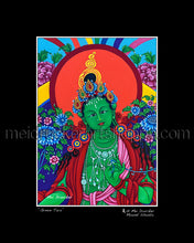 Load image into Gallery viewer, 8&quot;x10&quot; Art Matted Print《Green Tara》