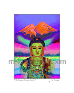 8"x10" Art Matted Print《Mt.Shasta Rainbow Buddha》