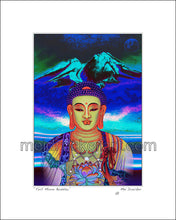 Load image into Gallery viewer, 8&quot;x10&quot; Art Matted Print《Mt.Shasta Full Moon Buddha》