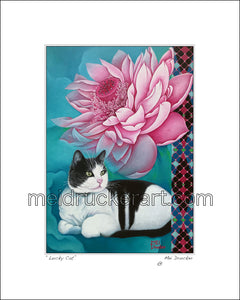 8"x10" Art Matted Print《Lucky Cat》