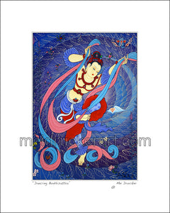 8"x10" Art Matted Print《Dancing Bodhisattva》