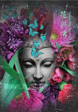Load image into Gallery viewer, Art Tee Shirt《Flower and Buddha》