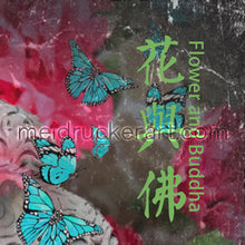 Load image into Gallery viewer, Art Tee Shirt《Flower and Buddha》